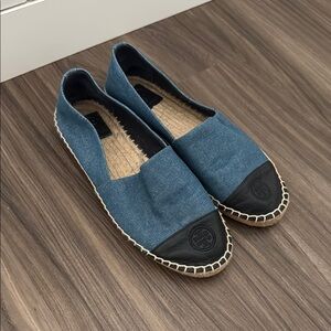 Women’s Blue and Black Espadrilles